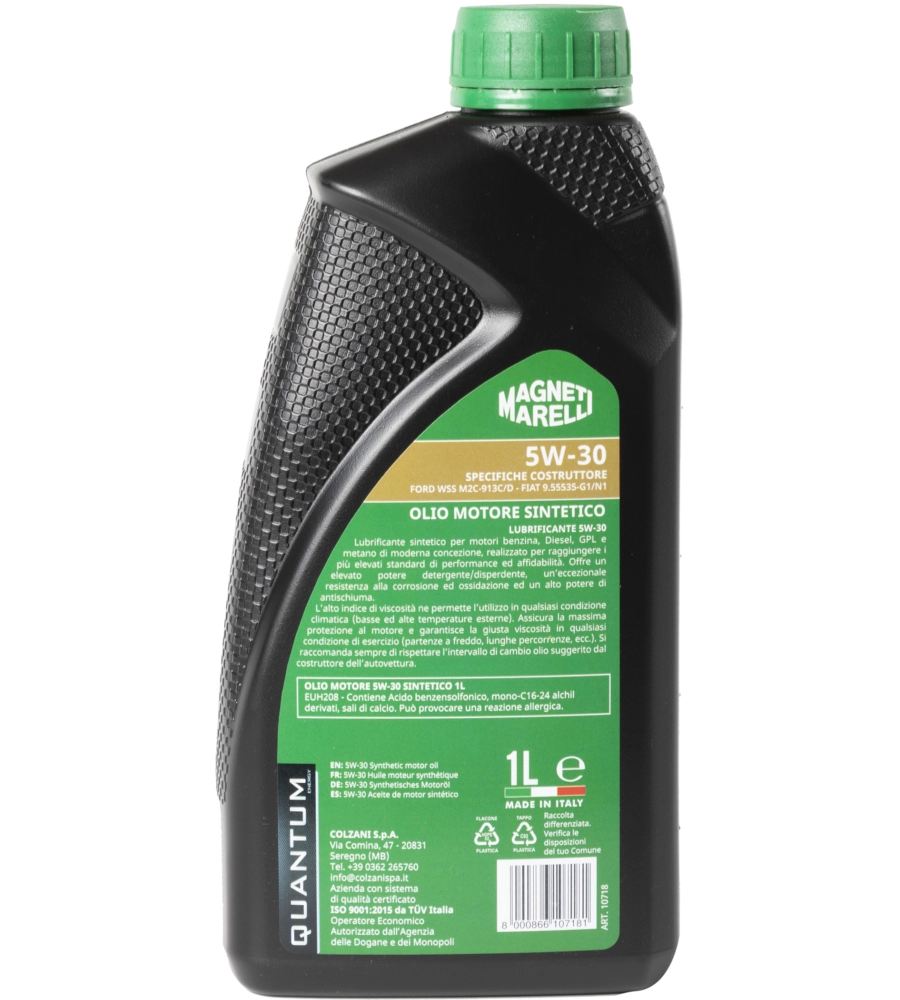 OLIO LUBRIFICANTE PER AUTO MAGNETI MARELLI "5W-30" SEMI SINTETICO, 1 LITRO